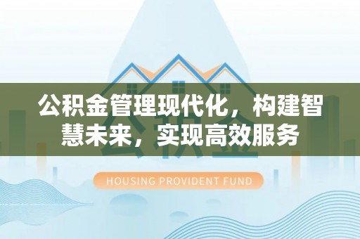 莲花公积金管理现代化，构建智慧未来，实现高效服务