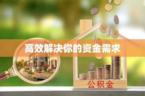 莲花高效解决你的资金需求
