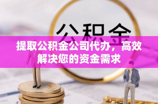 莲花提取公积金公司代办，高效解决您的资金需求