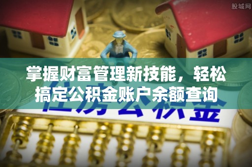 莲花掌握财富管理新技能，轻松搞定公积金账户余额查询