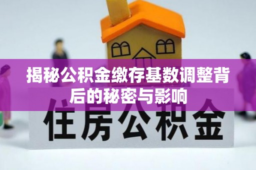 莲花揭秘公积金缴存基数调整背后的秘密与影响