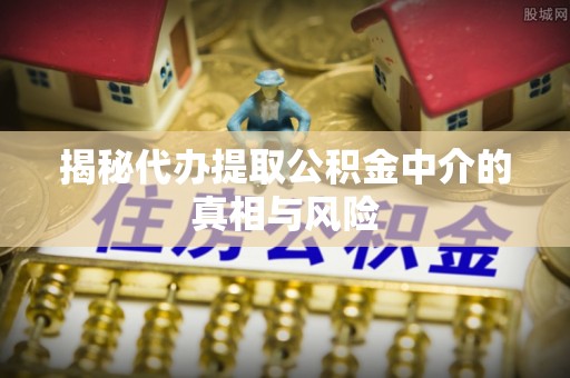 莲花揭秘代办提取公积金中介的真相与风险