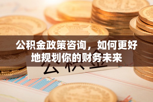 莲花公积金政策咨询，如何更好地规划你的财务未来
