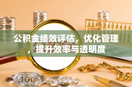 莲花公积金绩效评估，优化管理，提升效率与透明度