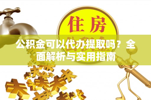 莲花公积金可以代办提取吗？全面解析与实用指南