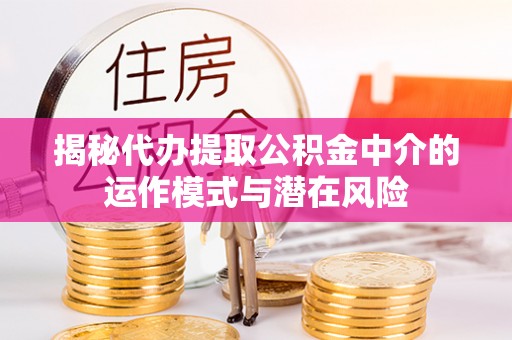莲花揭秘代办提取公积金中介的运作模式与潜在风险