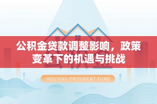 莲花公积金贷款调整影响，政策变革下的机遇与挑战