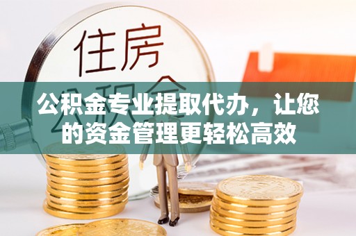 莲花公积金专业提取代办，让您的资金管理更轻松高效