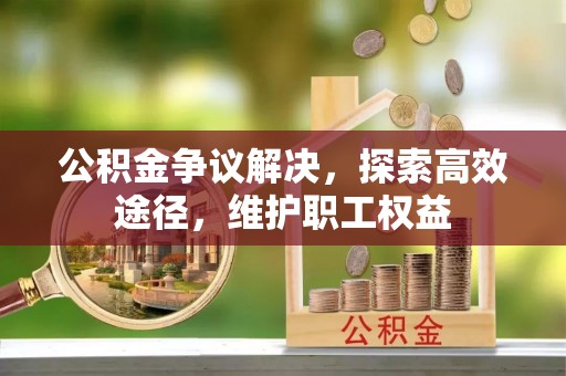 莲花公积金争议解决，探索高效途径，维护职工权益