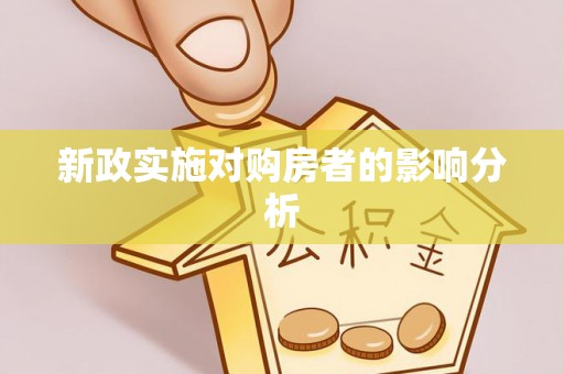 莲花新政实施对购房者的影响分析