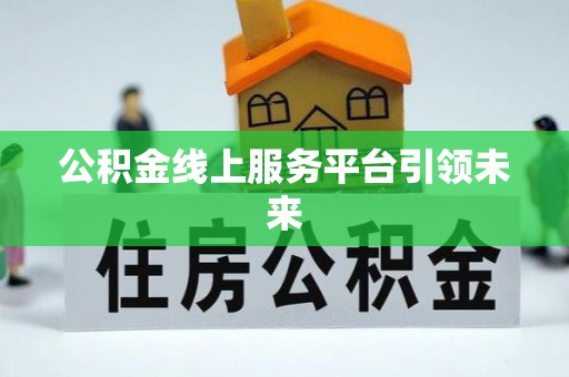 莲花公积金线上服务平台引领未来