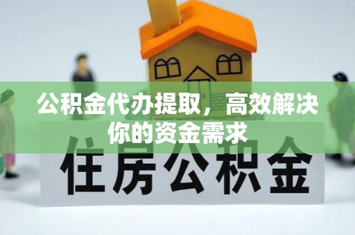 莲花公积金代办提取，高效解决你的资金需求
