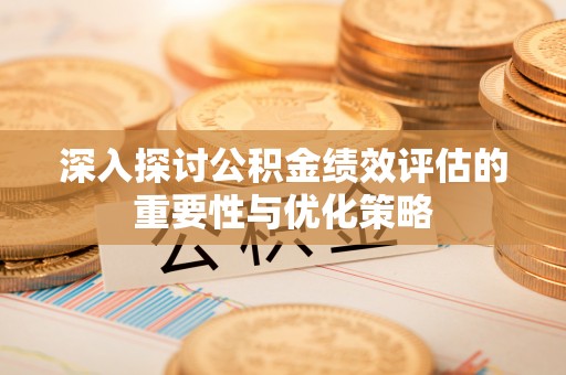 莲花深入探讨公积金绩效评估的重要性与优化策略